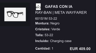 Ray-Ban Meta Wayfarer Nuevas!