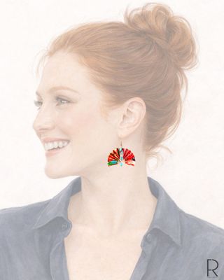 Orecchini Origami Ventaglio fatti a mano