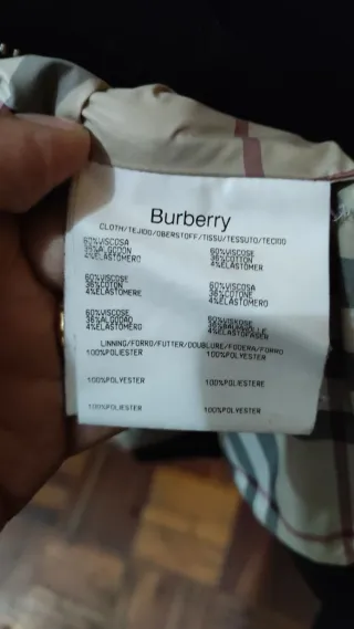 Chaqueta Burberry Negra - Original