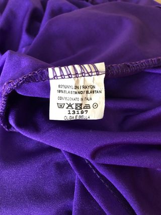 Vestido Fiesta Olga e Bella Púrpura - M (Nuevo)