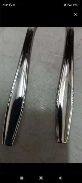 12 tenedores pequeños de acero inoxidable nuevos