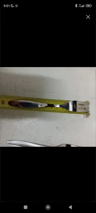 12 tenedores pequeños de acero inoxidable nuevos