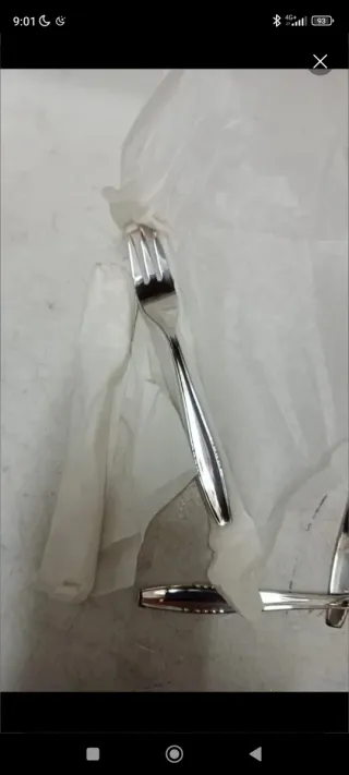 12 tenedores pequeños de acero inoxidable nuevos