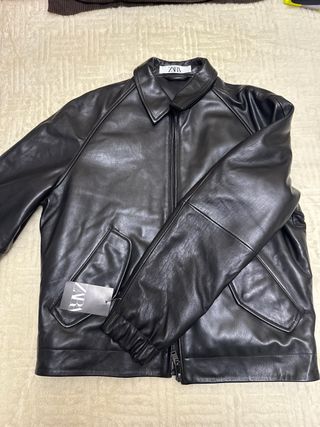 Chaqueta de cuero Zara