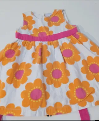 Vestido niña flores 2 años
