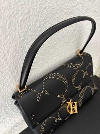 Bolso Carolina Herrera Negro Dorado