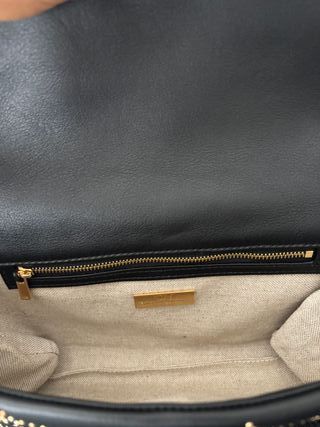 Bolso Carolina Herrera Negro Dorado