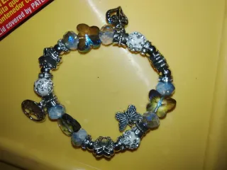 Pulsera mujer adornos mariposa árbol vida