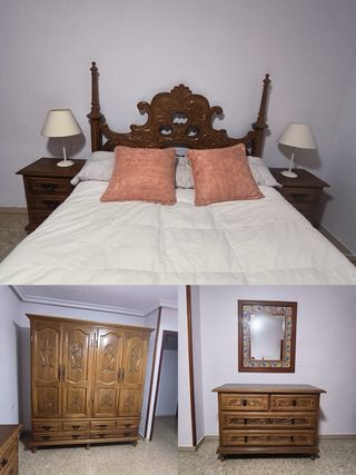 Mueble de madera con detalles