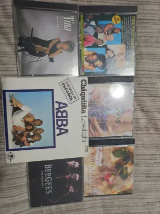 Lote 5 CDs y 1 vinilo Música Variada Pop Rock