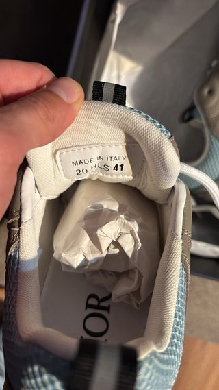 Zapatillas Dior B22 grises y blancas