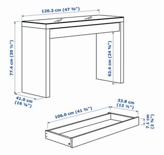 Escritorio Malm Ikea Blanco