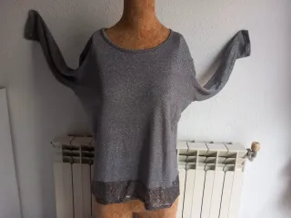 Jersey brillante plateado