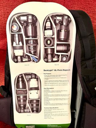 Think Tank Mindshift BackLight 18L Negra y verde.