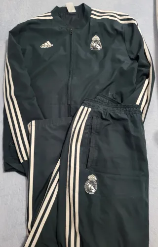 Chándal Real Madrid Adidas Verde y Blanco