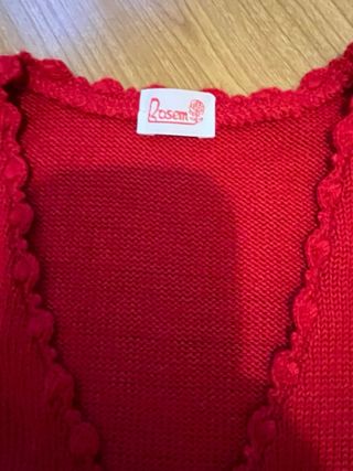 Bolero niña rojo talla 10. marca rosem