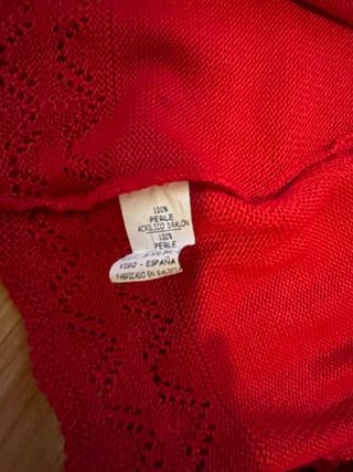 Bolero niña rojo talla 10. marca rosem