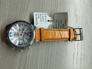 Orologio Margi Cronografo Acciaio Marrone