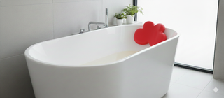 Reposacabezas / Almohada Bañera Roja