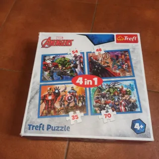 Puzzle 4 en 1 Marvel Avengers Trefl