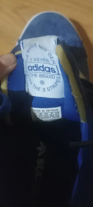 Adidas Talla 41 Azul y Blanco