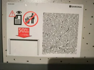 Tavolo pieghevole Quechua 120x60x70