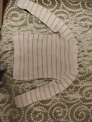 Jersey niña rayas rosa 7-9 años