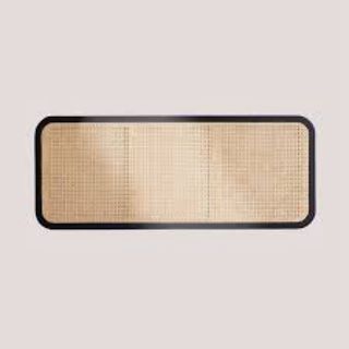 Cabecero Sklum Ratán y Madera Negro