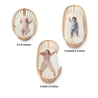 Cuna Stokke modular madera blanca
