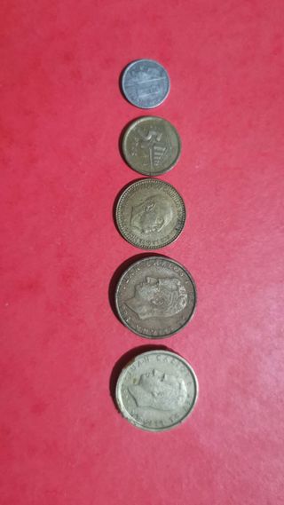 Lote de 5 Pesetas Españolas