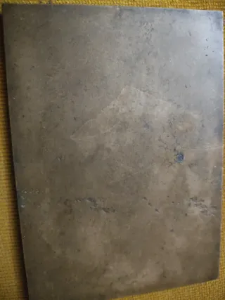 Placa conmemorativa plata y bronce