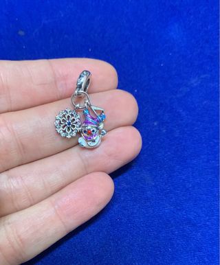 Charm Muñeco Nieve Navidad Pulsera Pandora collar