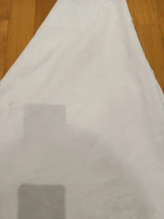 Mantel redondo blanco