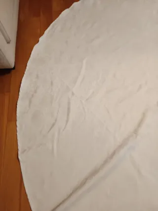 Mantel redondo blanco