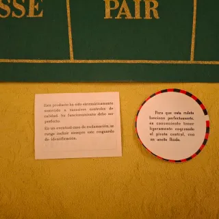 Juego de Mesa Ruleta Vintage