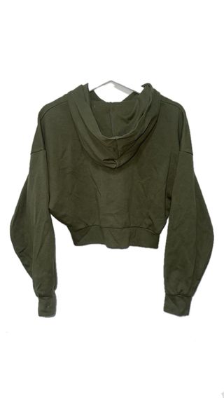 Sudadera Bershka verde con logo