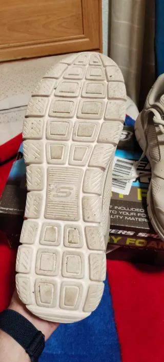 Zapatillas Skechers Talla 46 Beige/Gris