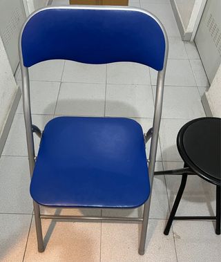 Silla y taburete plegables