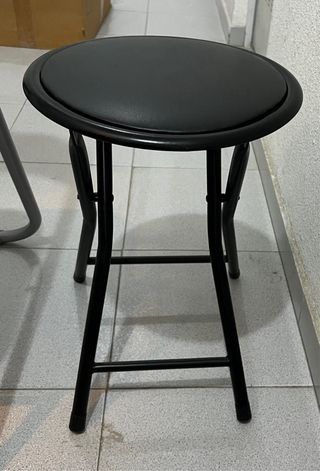 Silla y taburete plegables