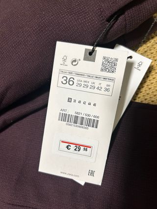 Traje Zara Burdeos Hombre