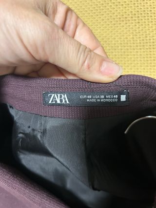 Traje Zara Burdeos Hombre