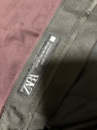 Traje Zara Burdeos Hombre