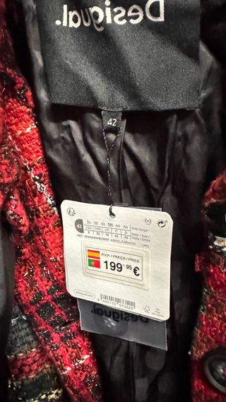 Abrigo Desigual Lana Talla 42