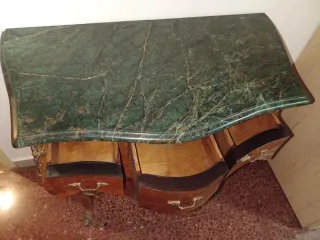 Cómoda Luis XV Vintage Mármol Madera