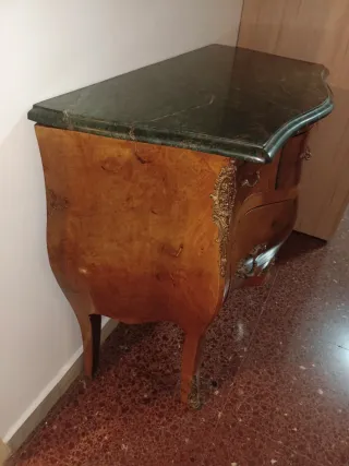Cómoda Luis XV Vintage Mármol Madera