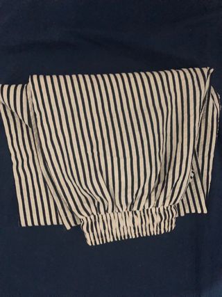 Pantalones de tela a rayas