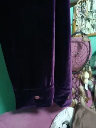 Pashmina terciopelo morado