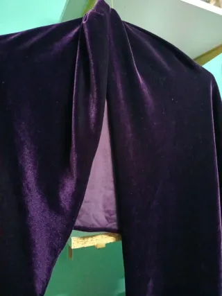Pashmina terciopelo morado