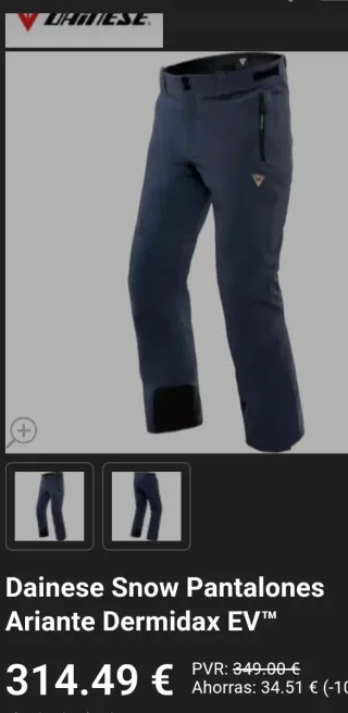 Pantalón Esquí Dainese Ariante Azul Marino