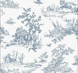 PAPEL PINTADO AUTOADHESIVO DISEÑO 'TOILE DE JOUY'